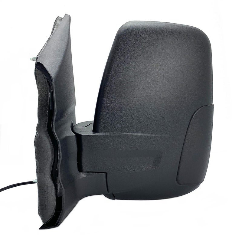 Spieg Driver Side Mirror for 2015-2019 Ford Transit 150 250 350 HD Cargo Van | Left Side View Mirror Assembly with Power Adjustment Non-Heated Glass Short Arm | Textured Black 6 Pins FO1320551 - Image 1